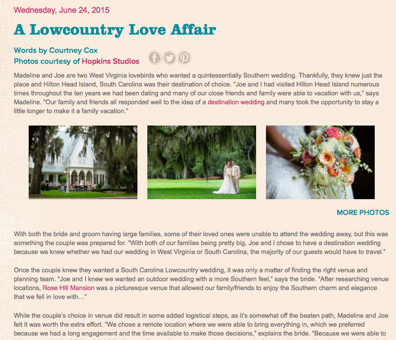 Rose Hill Mansion Wedding
